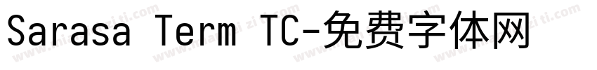 Sarasa Term TC字体转换